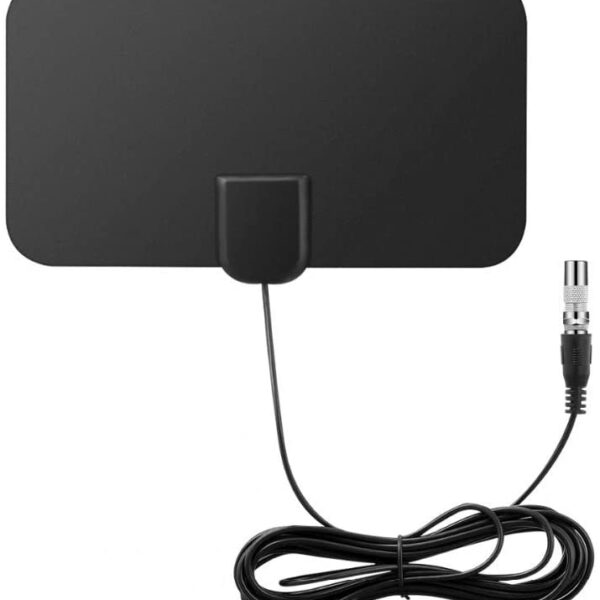Antenna tv interna per digitale terrestre Antenna HDTV portatile con amplificatore segnale 4,4M Support 4K HD/VHF/UHF/FM per DTT DVB-T/DVB-T 2 per TV Digitale